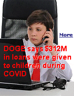 DOGE said it identified that the Small Business Administration (SBA) granted nearly 5,600 loans for $312 million to borrowers whose only listed owner was 11 years old or younger at the time of the loan. The loans were issued in 2020 and 2021 � while the world struggled with the COVID-19 pandemic � and it is unclear what they were used for. 